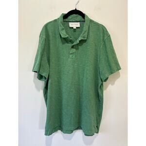 Sun + Stone polo shirt mens size XL green
